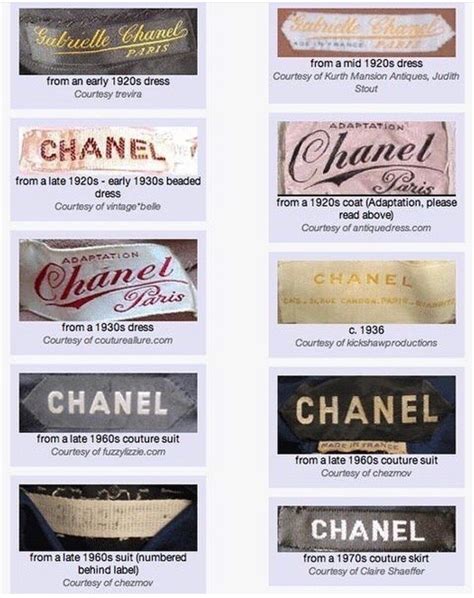 vintage chanel tag